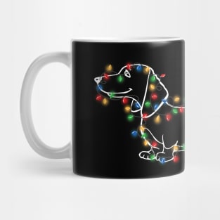 Dachshund Dog Christmas Light Gifts For Dog Loves Mug